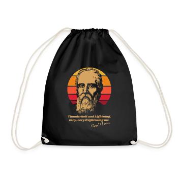 Galileo Galilei Funny - Drawstring Bag - black - Front