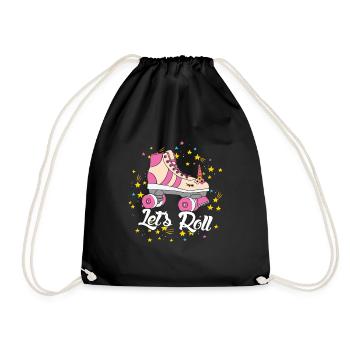 Amoureux de la Licorne Roller - Sac de sport léger - noir - Devant