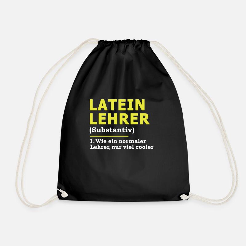 Lateinlehrer Latein Lehrer Spruch Geschenk - Turnbeutel - Schwarz