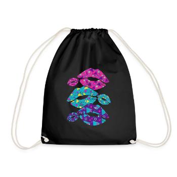 Années 80 - Sac de sport léger - noir - Devant