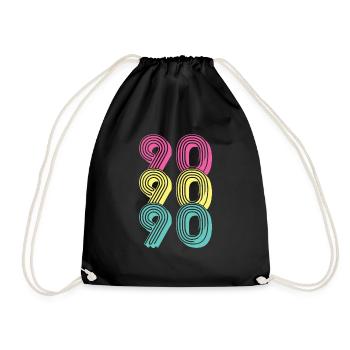 Cadeau des années 90 - Sac de sport léger - noir - Devant