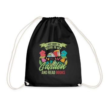 Jardinier Livres - Sac de sport léger - noir - Devant