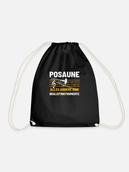 Posaune Posaunist - Turnbeutel - Schwarz