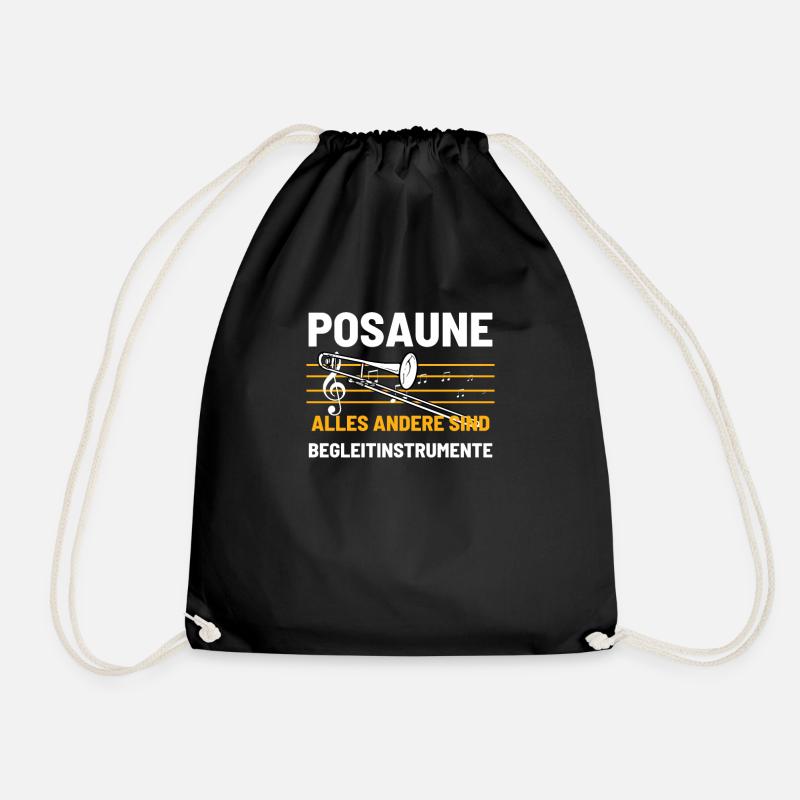 Posaune Posaunist - Turnbeutel - Schwarz