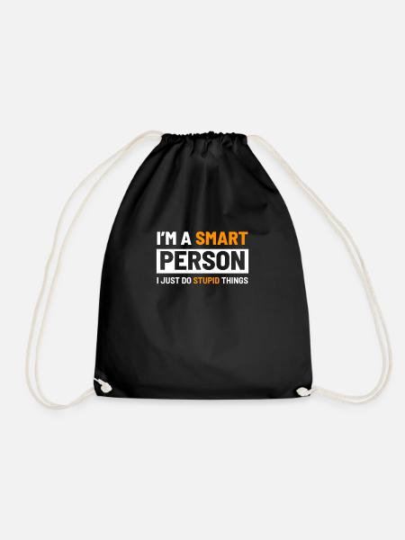 I´m a smart Person - Turnbeutel - Schwarz