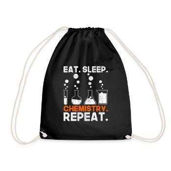 Chemistry love - Drawstring Bag - black - Front