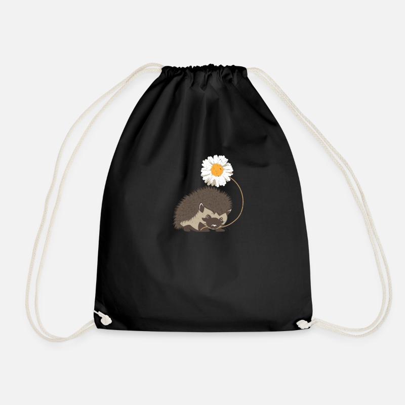Igel - Turnbeutel - Schwarz