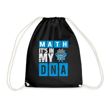 Math dans mon ADN! Idée cadeau, cadeau - Sac de sport léger - noir - Devant