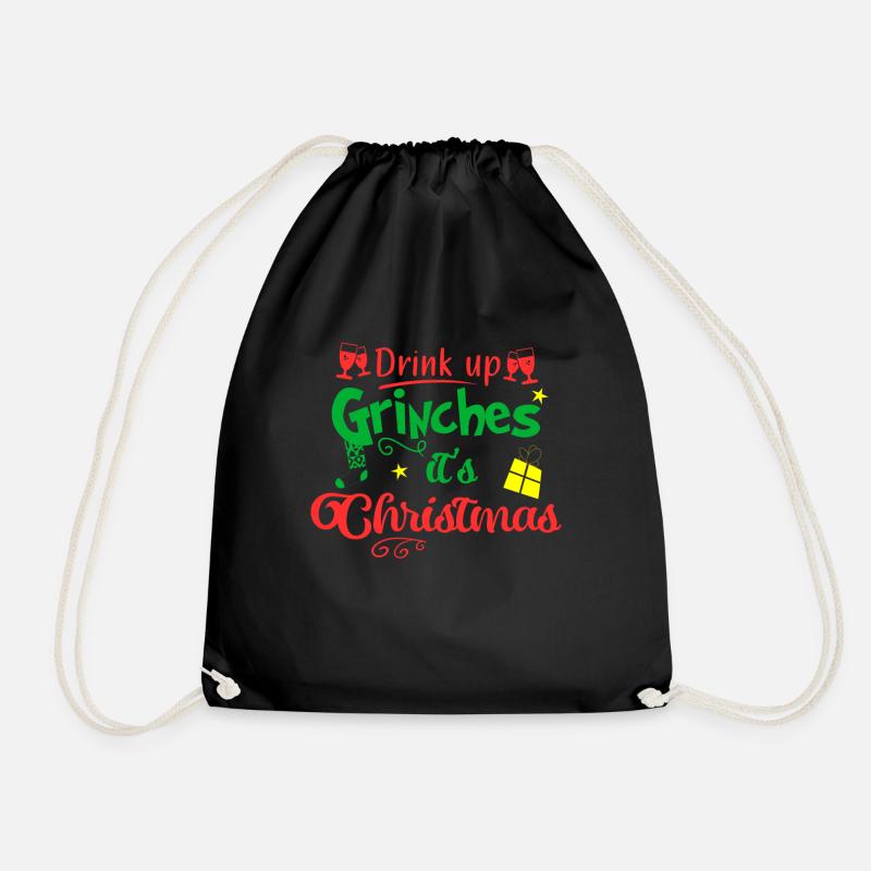 Weihnachten - Turnbeutel - Schwarz