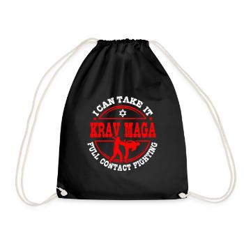 Krav Maga Geschenkidee - Turnbeutel - Schwarz - Vorne