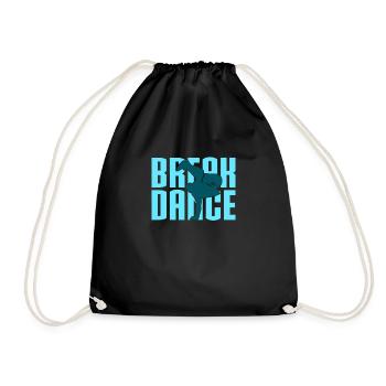 break dance - Sac de sport léger - noir - Devant
