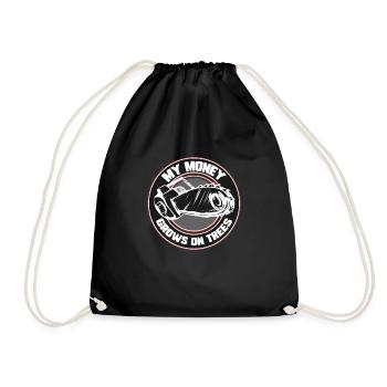 Scie à chaîne pour ouvrier forestier Bûcheron Bois - Sac de sport léger - noir - Devant