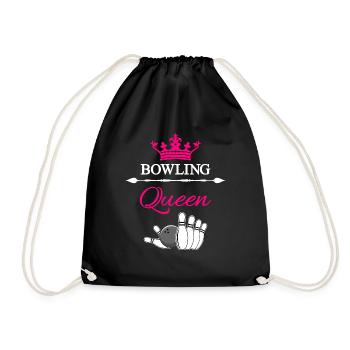 Reine de bowling - Sac de sport léger - noir - Devant