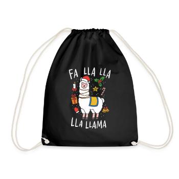 Noël Lama - Sac de sport léger - noir - Devant