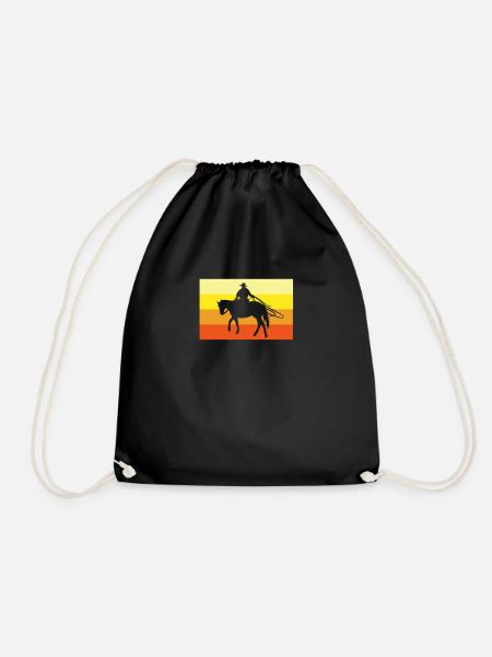 Cowboy - Turnbeutel - Schwarz