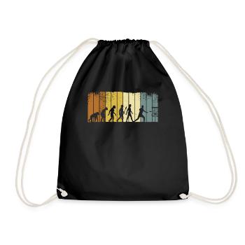 Produit Fun Disc Golf Idée Design Cadeau - Sac de sport léger - noir - Devant