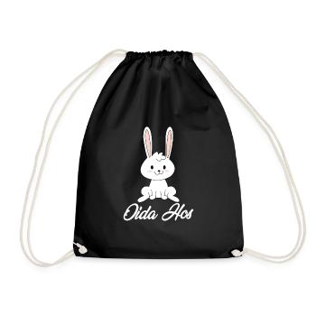 Oida Hos Viennese dialect - Drawstring Bag - black - Front