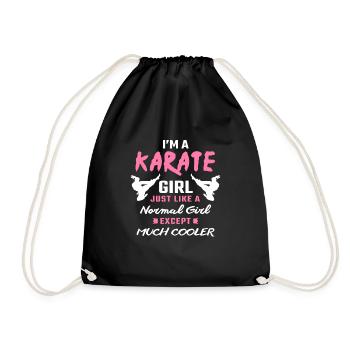 Karate Girl Karate Gifts For Karate Lovers Karate - Turnbeutel - Schwarz - Vorne