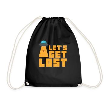 Cadeau Amusez-vous à perdre Ufo Alien Lovers - Sac de sport léger - noir - Devant