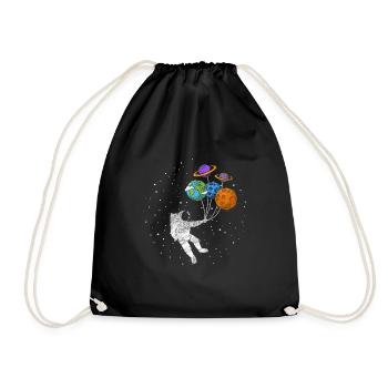 Astronaute astronomie - Sac de sport léger - noir - Devant
