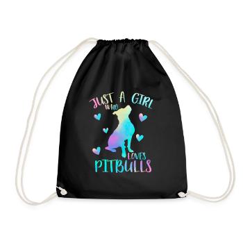 Juste une fille qui aime les pitbulls - Pitbull - Sac de sport léger - noir - Devant
