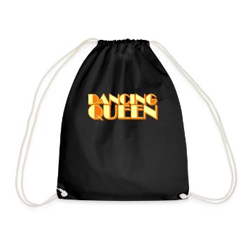 Dancing Queen 70s Vintage T-Shirt - Turnbeutel - Schwarz - Vorne