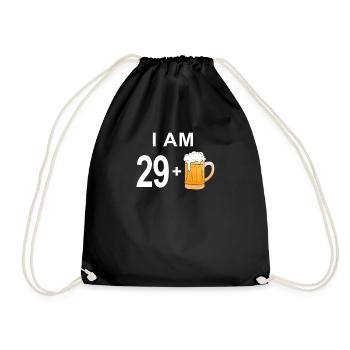 30th birthday - Drawstring Bag - black - Front