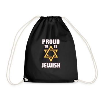 Hebräisch Jude Judentum Israel Hanukkah Geschenk - Turnbeutel - Schwarz - Vorne