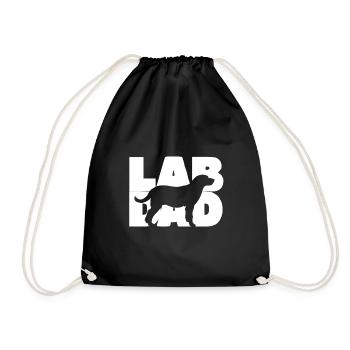 T-shirt de papa de laboratoire cadeau de papa de Labrador Retriever Labrad - Sac de sport léger - noir - Devant
