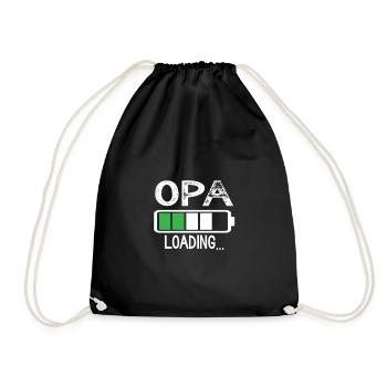 Opa loading - Turnbeutel - Schwarz - Vorne