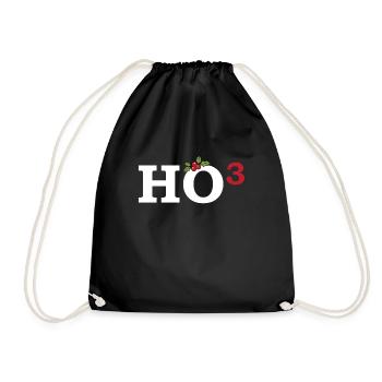 Funny sayings Christmas - Drawstring Bag - black - Front
