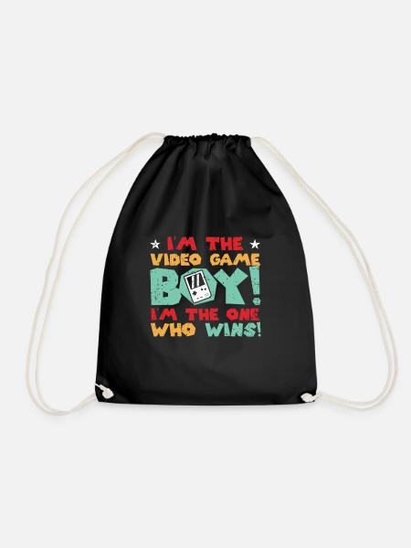 Computer gaming - Drawstring Bag - black