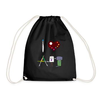 Artiste professeur d'art - Sac de sport léger - noir - Devant