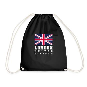 London - Turnbeutel - Schwarz - Vorne