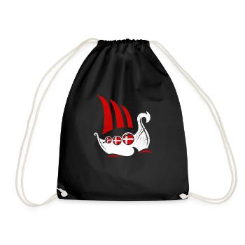 Denmark - Drawstring Bag - black - Front