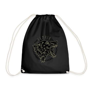 Fenrir - Wolf des Nordens - Turnbeutel - Schwarz - Vorne