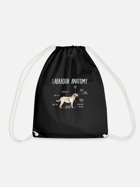 Labrador - Drawstring Bag - black