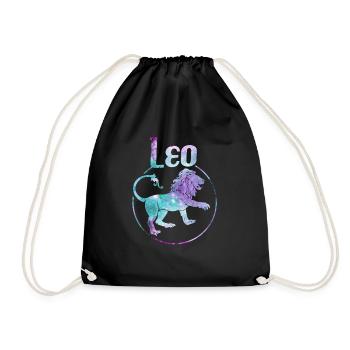 Zodiac Leo Leo - Drawstring Bag - black - Front
