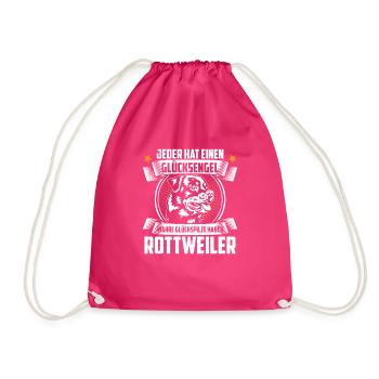 Rottweiler - Turnbeutel - Fuchsia - Vorne