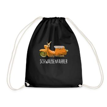 Schwalbenfahrer Schwalbe KR51Ostdeutschland - Turnbeutel - Schwarz - Vorne