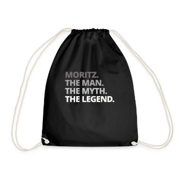 Moritz - Drawstring Bag - black - Front