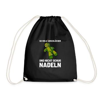 Tant de trous du cul et pas assez d'aiguilles - Sac de sport léger - noir - Devant