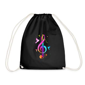 Fagott musique musicien fagottiste cadeau - Sac de sport léger - noir - Devant