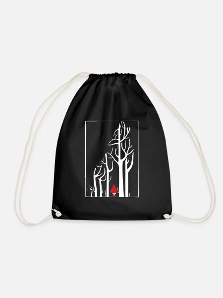 Little Red Riding Hood - Drawstring Bag - black
