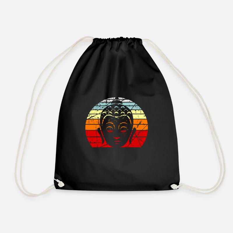 Buddhism - Drawstring Bag - black