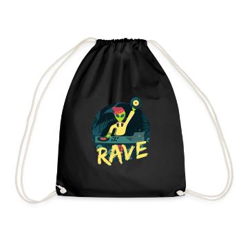 Rave DJ Fullmoon Party Cadeau - Sac de sport léger - noir - Devant