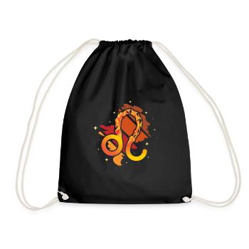 astrological sign Leo - Drawstring Bag - black - Front
