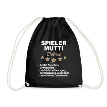 Spieler Mutti Deluxe - Turnbeutel - Schwarz - Vorne