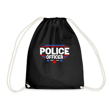 police - Sac de sport léger - noir - Devant