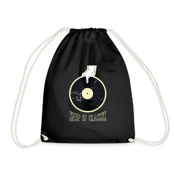 Vinyl Schallplatte - Turnbeutel - Schwarz - Vorne